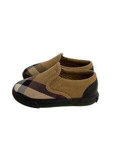 BURBERRY◆キッズ靴/スリッポン/ノバチェック/スニーカー