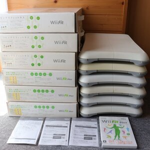 ジャンク 任天堂 Nintendo ニンテンドー Wii Fit Wii Fit Plus バランスWiiボード 白 ソフト RVL-021 箱付き まとめ売り 1円