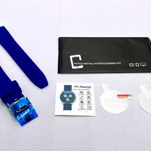 【未使用・修理部品】OMEGA X Swatch オメガ スウォッチ 対応 保護フィルム ラバーベルト セット おまけ-フィルム+1枚/バネ棒2本 / BY-1099