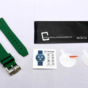 【未使用・修理部品】OMEGA X Swatch オメガ スウォッチ 対応 保護フィルム ラバーベルト セット おまけ-フィルム+1枚/バネ棒2本 / BY-1100