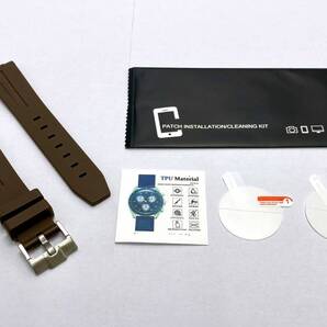 【未使用・修理部品】OMEGA X Swatch オメガ スウォッチ 対応 保護フィルム ラバーベルト セット おまけ-フィルム+1枚/バネ棒2本 / BY-1101