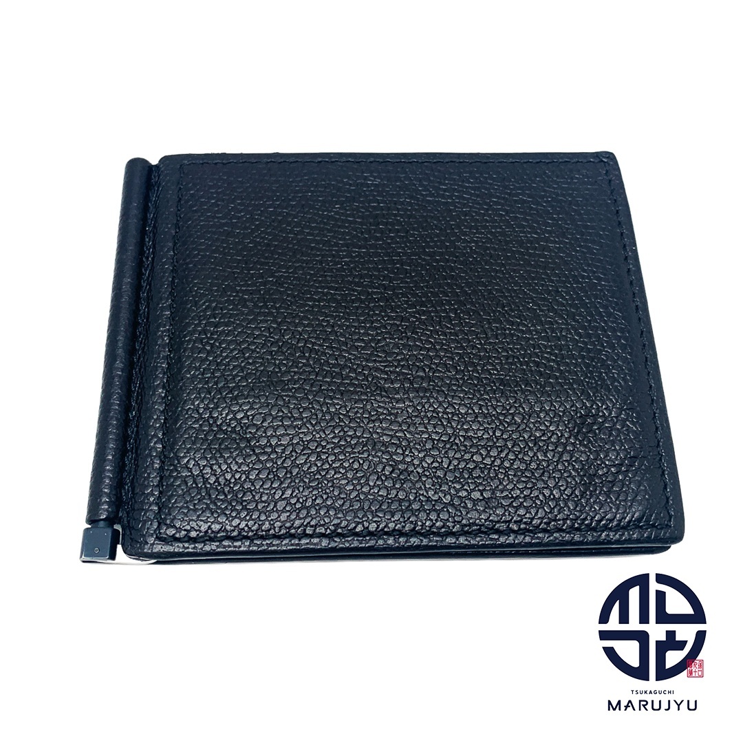 未使用品 ヴァレクストラ ソフトカーフスキン 二つ折り マネークリップ 財布 Valextra】ヴァレクストラ『マネークリップ』メンズ