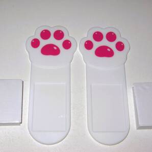 【猫の手 トイレ蓋 オープナー 2個セット】ねこ 肉球 便座上げ 清潔 衛生的 便利グッズ かわいい 可愛い 生活雑貨 犬 いぬ