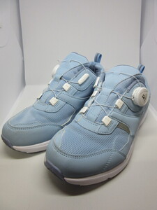 MADFOOT マッドフット キッズ ダイヤルシューズ サックス(水色)23cm【軽量/幅広3E】ジュニア スニーカー