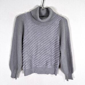 【PROPORTION BODY DRESSING】プロポーションボディドレッシング グレー タートルネック セーター レディース フリーサイズ【a018】