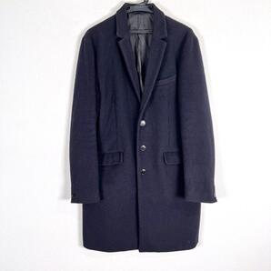 【BROWNY STANDARD】ブラウニースタンダード ネイビー系 チェスターコート アウター ジャケット ブルゾン 男性用 メンズ Lサイズ【a033】