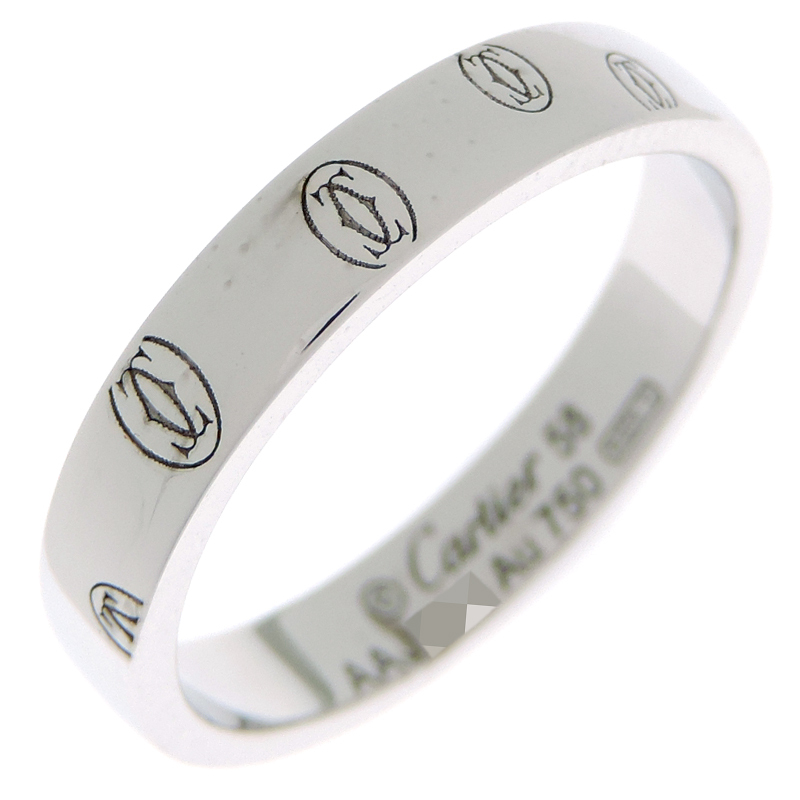 【未使用に近い】Cartier ハッピーバースデー　マストライン　ドゥーブルC 未使用に近い】Cartier ハッピーバースデー マストライン