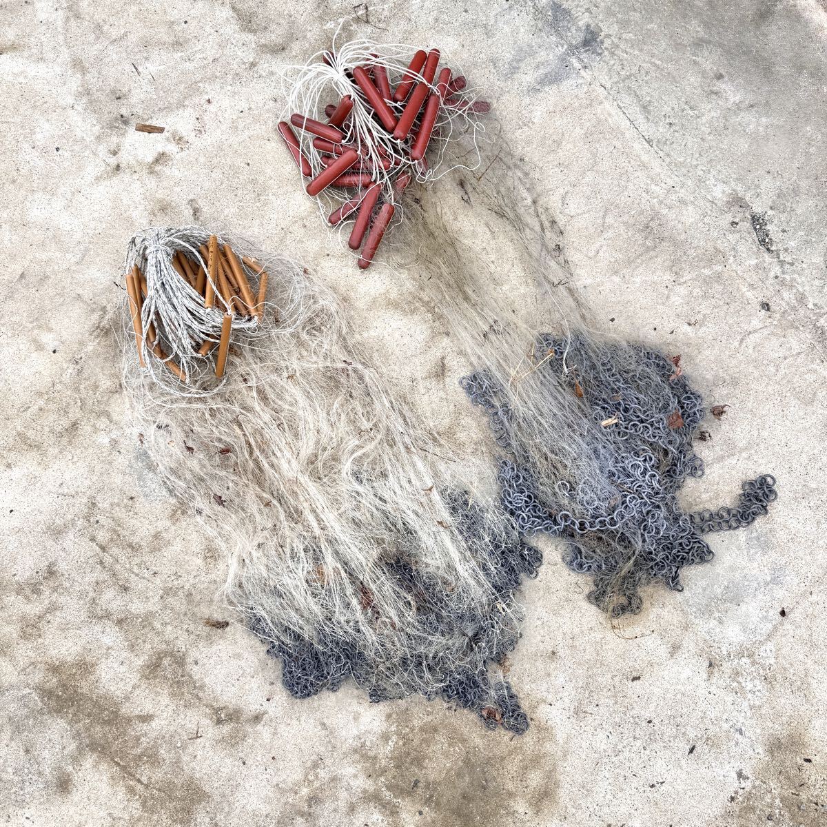 刺し網　三枚網中古品５反セット 刺し網 三枚網中古品5反セット 2025年最新】刺し網三