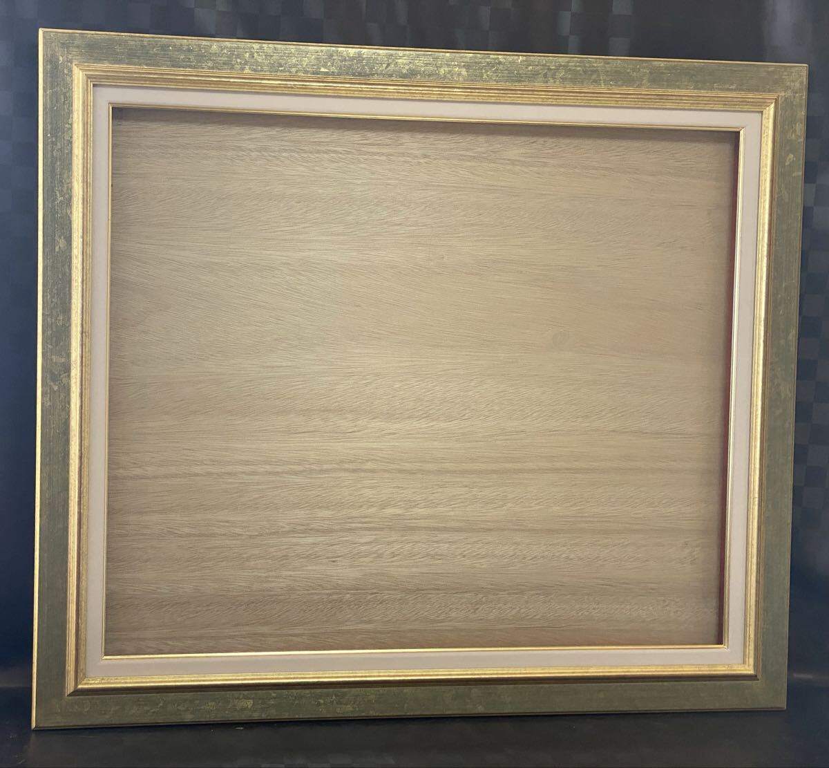 【美品】額縁Ｆ２０ 油彩画用額縁 油彩額 画路（紺＋銀） F20号[油絵・日本画用額縁] 額縁画材
