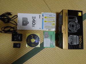 Nikon D40x kit レンズ付き 純正 箱、取説、バッテリー、USBケーブル、充電器