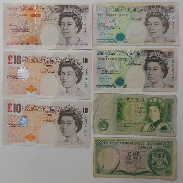 イギリス旧札合計£ 55ポンド紙幣　8枚 イギリス旧札合計£ 55ポンド紙幣 8枚 イギリス旧札合計£ 55