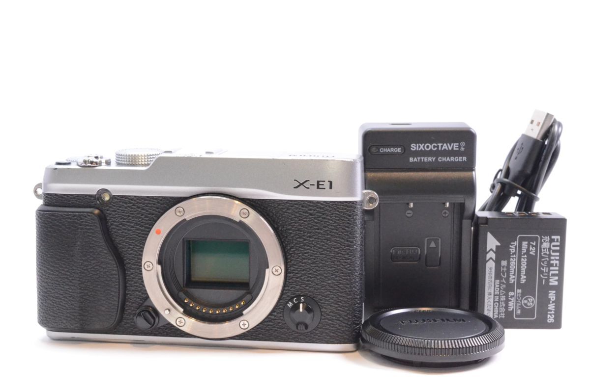 訳あり！Fujifilm X-E1 シルバー 本体　動作確認済み FUJIFILM 中古 1年保証 美品 X-E1 レンズキット シルバー