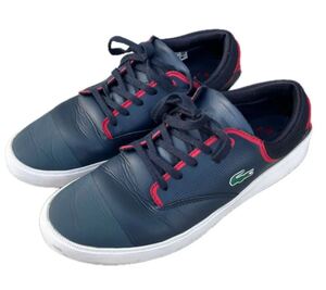 LACOSTE ラコステ スニーカー ネイビー レッド カジュアルシューズ 26.5㎝
