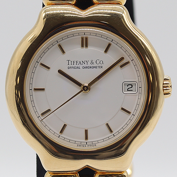 1円 稼働 美品 コマ2付 ティファニー QZ L0112 ティソロ ラウンド 黒文字盤 レディース腕時計 5405400YSD Tiffany \u0026 Co.（腕時計）のフリマアイテム一覧