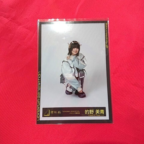 的野美青　サイン付き生写真　サンタ衣装 櫻坂46 的野美青 2024年サンタ衣装 生写真 直筆サイン入り