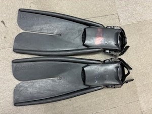 apollo★中古ダイビング用ラバーフィン★bio-fin★黒★M★【訳あり】★大特価!