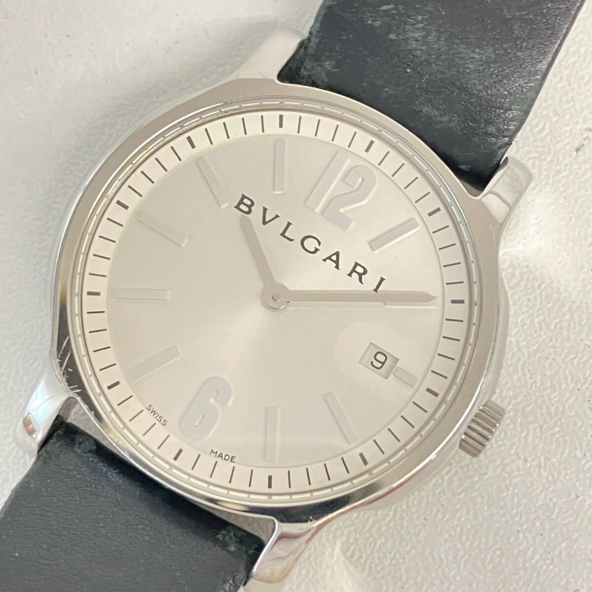 BVLGARI Solotempo(ST35S、シルバー文字盤) 中古】BVLGARI SOLOTEMPO ブルガリ ソロテンポ ST35S