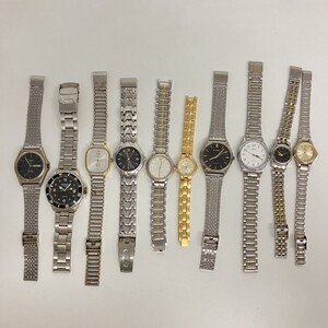 Q091-■-0 腕時計 10点セット SCRIPT FORBEL SEIKO mila schon LUCENT DLASENA CURRENT 回転ベゼル QUARTZ メンズ レディース KA