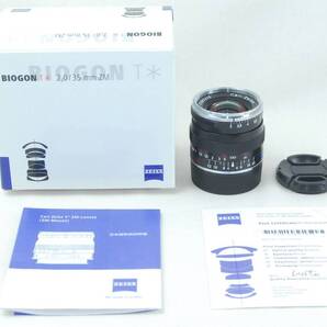 ★新品級★Carl Zeiss カールツァイス Biogon ビオゴン T* 35mm F/2 ZM ブラック 元箱付き♪