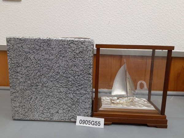 Yahoo!オークション -「帆船 置物」(銀製) (金属工芸)の落札相場