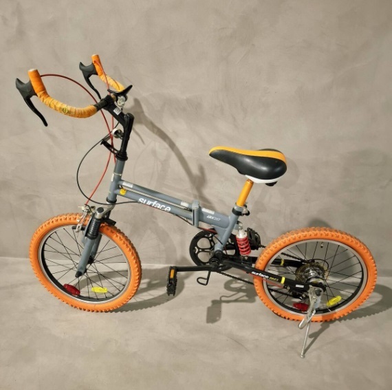 折りたたみ自転車 オレンジ 未使用20インチ アイジュサイクル 折りたたみ自転車 20インチ シマノ製 6段ギア