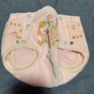 昭和レトロ おむつカバー オムツカバーピンク 犬 18ヶ月前後 長期保管品