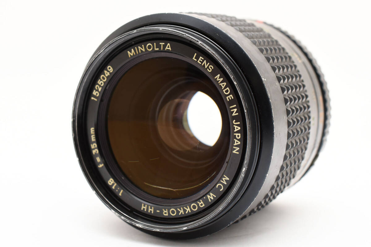 【希少】動作◎ ミノルタ MC W.ROKKOR-HH 35mm F1.8 35 Minolta Rare MC W.Rokkor-HH 35mm f1.8 FAST Wide Angle Lens
