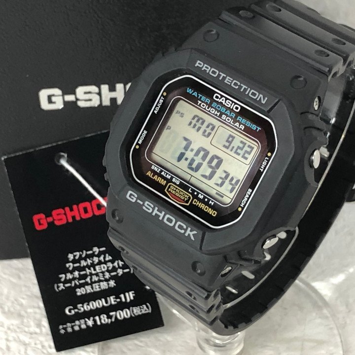 未使用に近い美品❗️CASIO・G-SHOCK・Gー5600E・タフソーラー G-SHOCK BOX訳あり Gショック ソーラー ジーショック ORIGIN g