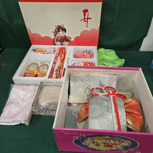 ◇ 中古 七五三 はこせこセット 草履 和装小物 女の子 子供用 小物 結び帯 257-75