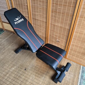 ◎【FLYBIRD インクラインベンチ】中古品 引き上げ品 折りたたみ式 角度調節ダンベルベンチ トレーニングベンチ フラットベンチ 272-12