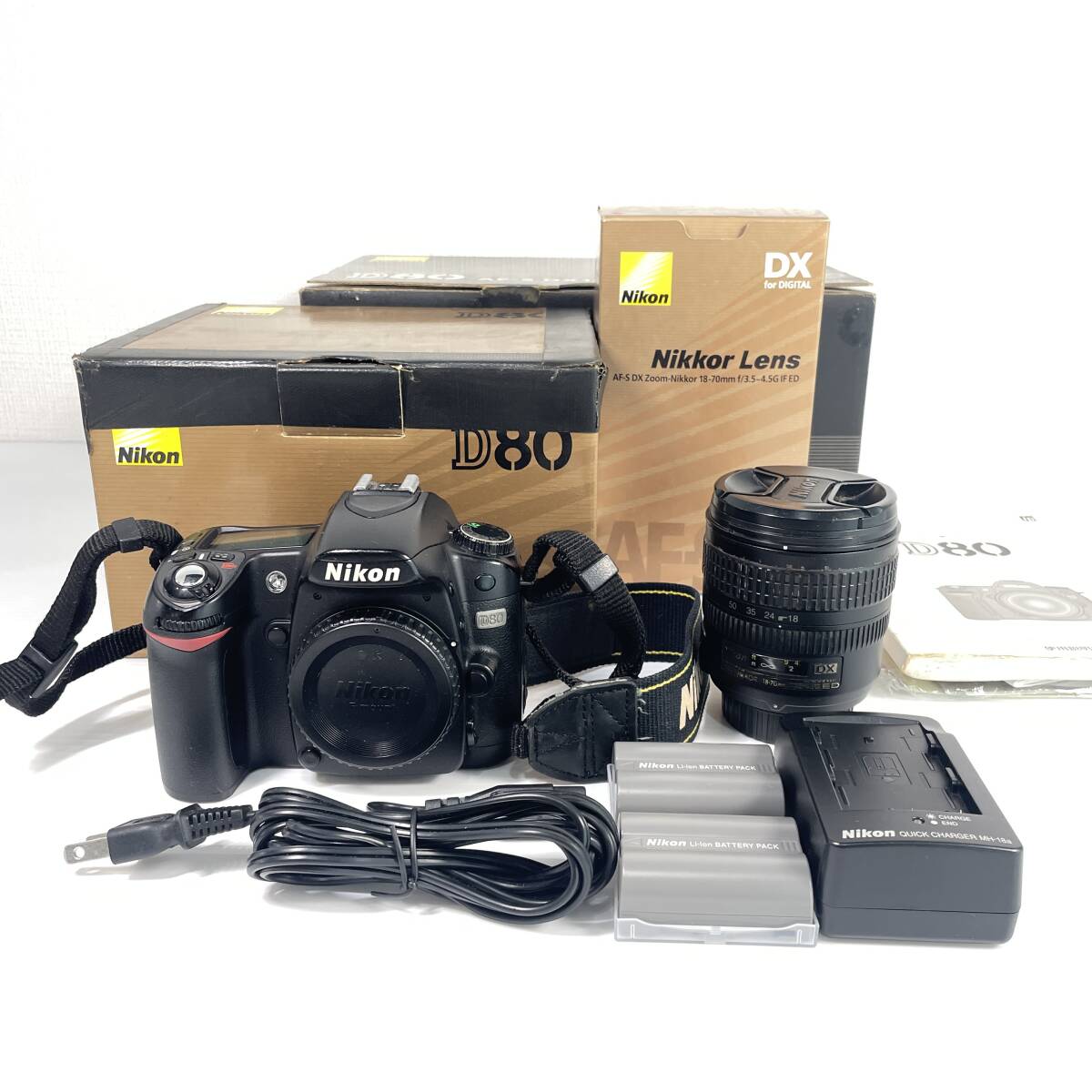 ニコン　NIKON　D80 AF-S DX18-70G レンズキット ニコン 中古 1年保証 美品 Nikon D80 AF-S 18-70mm G レンズ