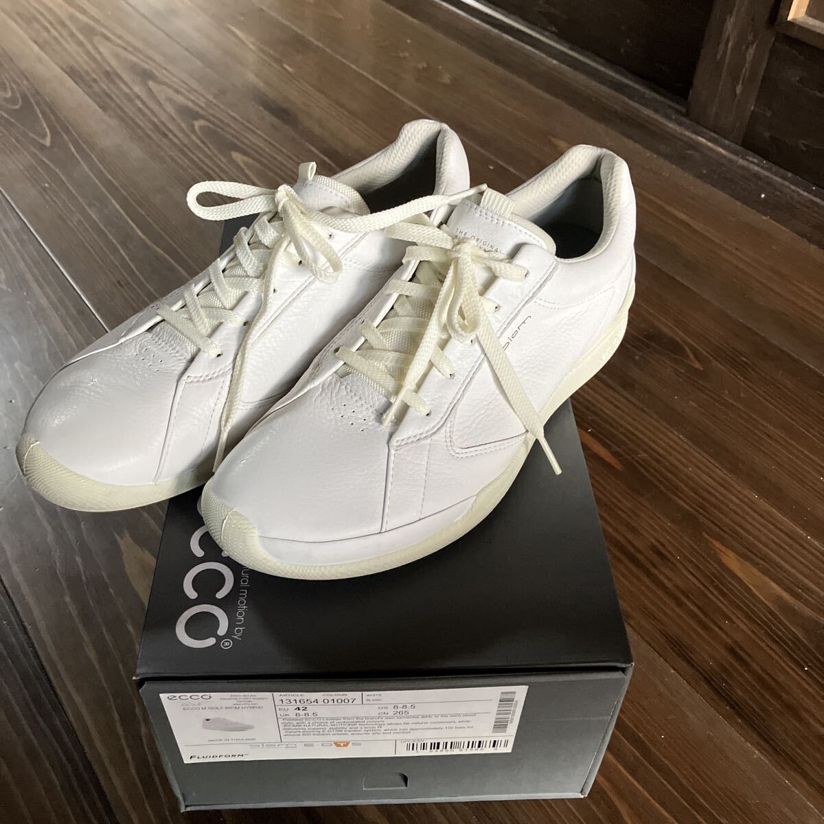 未使用☆ECCO ゴルフ用ホワイトスニーカー 女性用 未使用☆ECCO ゴルフ用ホワイトスニーカー 女性用 未使用☆ECCO