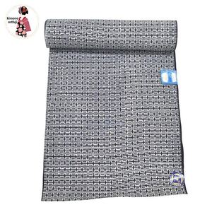 1円 美品 反物 浴衣 綿100% 紺色 和裁 仕立て 同梱可 【着物ひととき】 7nfuji48017