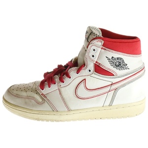 ナイキ AIR JORDAN1 RETRO HIGH OG SAIL UNIVERSITY エアジョーダン1 ハイカットスニーカー/ US10/28cm 555088-160