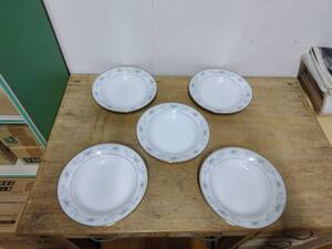 Noritake NOBLEノリタケ ノーブル 皿 5客セット 検)スープ皿 カレー皿 プレート