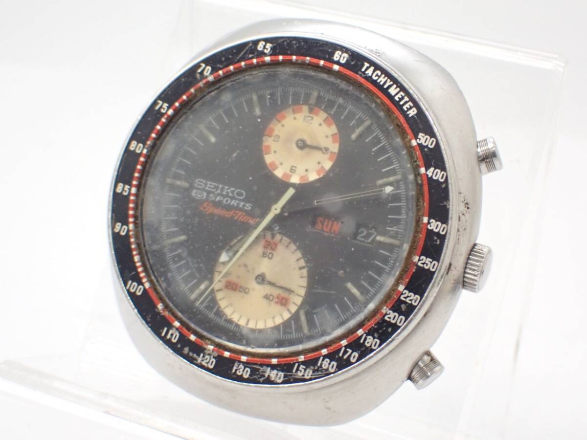SEIKO 5Sports スピードタイマー自動巻き時計 稼動品(ジャンク品) セイコー 5スポーツスピードタイマー1970年製 Ref.6138-0010 UFO
