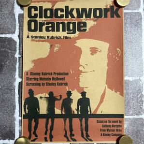 ▲棚:V_H7【クラフト紙製 映画ポスター 時計じかけのオレンジ 42㎝×30㎝】sa_wjig