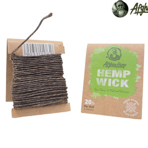 3個 AFGHAN HEMP WICK アフガンヘンプウィック 20ft 6m 蜜蝋 raw ロウ ペーパー 巻紙 ハイタイムズ thc マリファナ 大麻 ヒモキャンドル