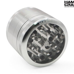 HAMMERCRAFT ハンマークラフト クリアートップ アルミ グラインダー 4パーツ シルバー raw ロウ ボング マリファナ 大麻 thc クラッシャー