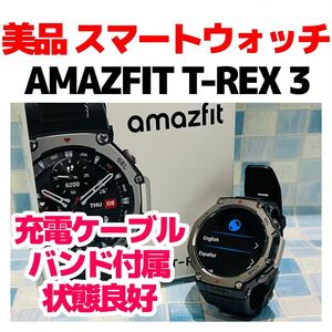 美品 AMAZFIT T-REX 3 オニキス 付属品付 1147