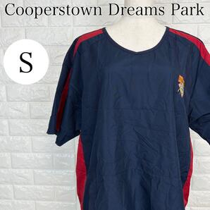 【AA3189】C.D.Park クーパーズタウン ドリームズパーク ナイロンプルオーバー 半袖 ネイビー 野球 USA トレーニングウェア