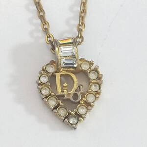 579/29 GJ71658 Christian Dior クリスチャンディオール ネックレス ゴールドカラー used ブランドアクセサリー