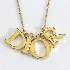 579/29 GJ71669 Christian Dior クリスチャンディオール ネックレス ゴールドカラー used ブランドアクセサリー