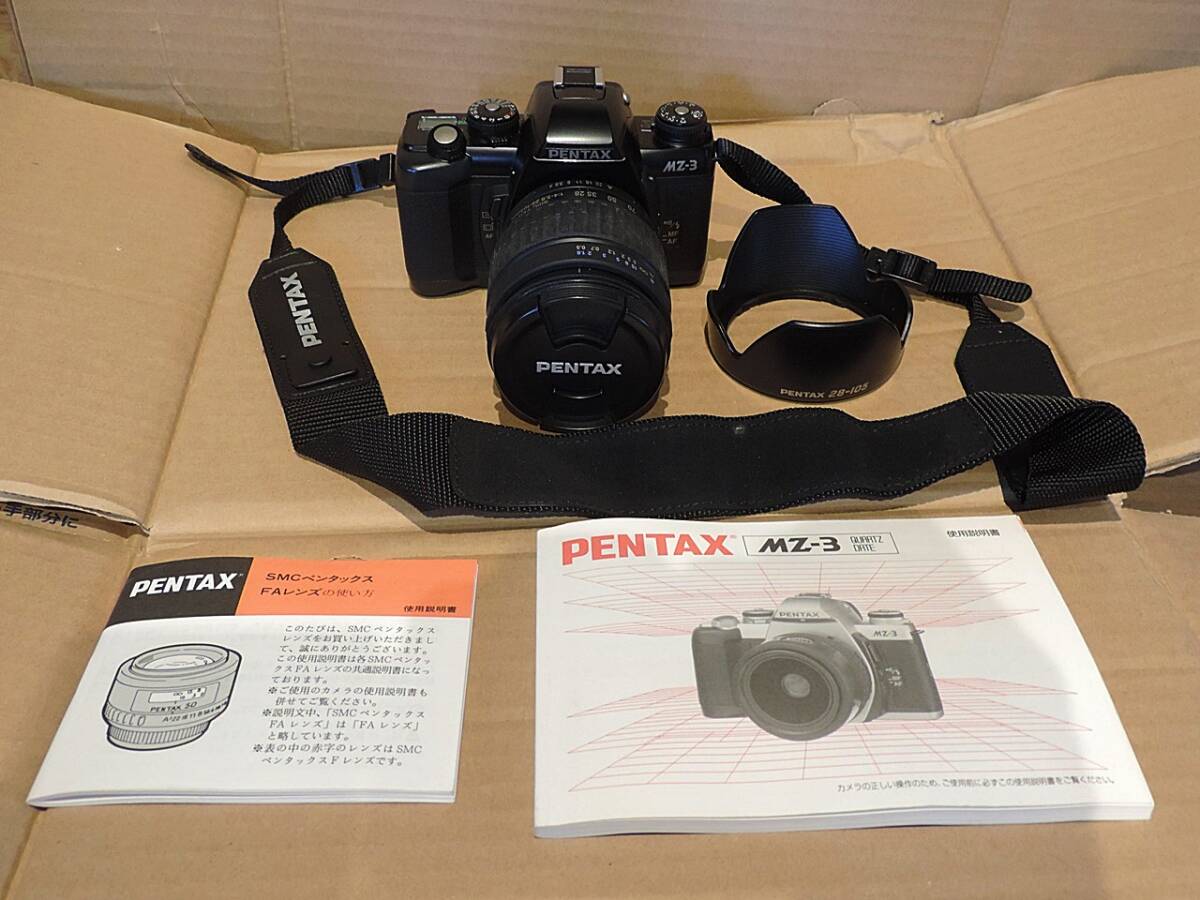 ☆☆美品　動作確認済　PENTAX MZ-3 ブラック F-392☆☆ 中古】PENTAX ペンタックス MZ-3 ブラック フィルム一眼レフ