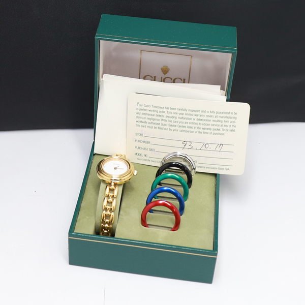 Yahoo!オークション -「グッチ チェンジベゼル」の落札相場