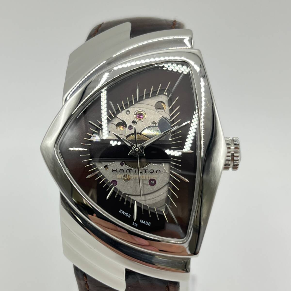 【未使用級】Hamilton Venturaクロノグラフ 腕時計 純正ベルト ベンチュラクロノ Elvis BLUE H24432141 ハミルトン専門店