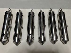 ロングステンカンL 100号・120号 検)ステンカン ビシ 鉄仮面 カゴ Lサイズ ロング コマセ カツオ キハダ 遠征