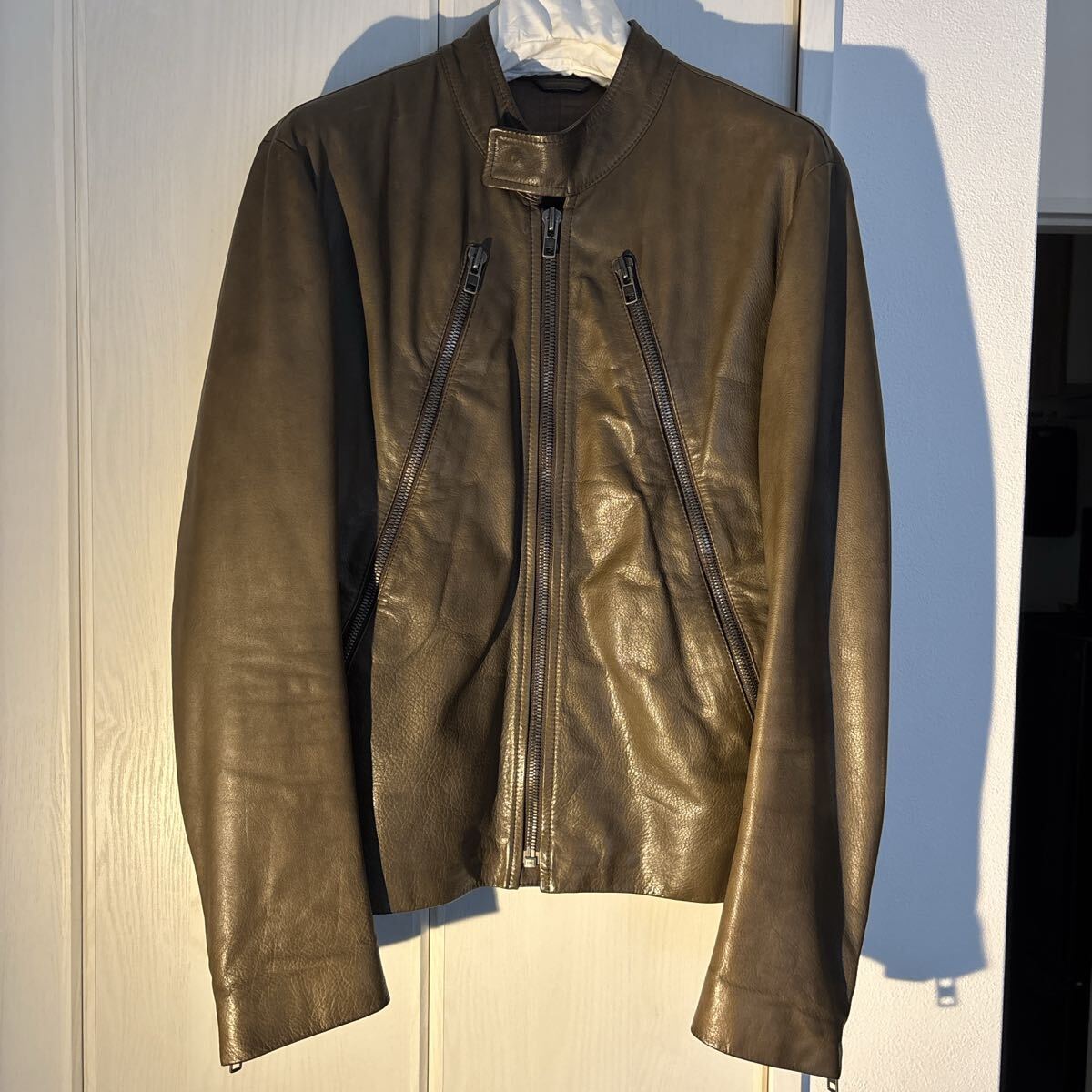 メゾンマルタンマルジェラ ハの字ライダース ベージュ44 Maison Margiela（旧Maison Martin Margiela）（ライダース