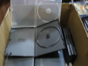 <CD/DVD>トールケース1枚収納/グレー20セット/クリアー56セット