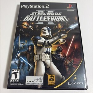 スターウォーズ Battlefront 2 (Playstation PS2) Black Label Complete CIB w/Reg Card 海外 即決